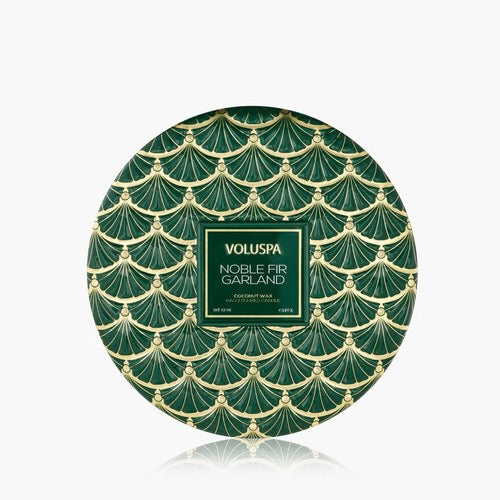 Noble Fir Garland - 3 Wick Tin