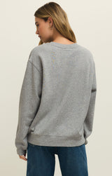 Amour Boyfriend Sweatshirt in Classic Heather Grey