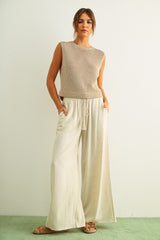 Gigi Linen Pants - Oatmeal