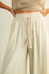 Gigi Linen Pants - Oatmeal