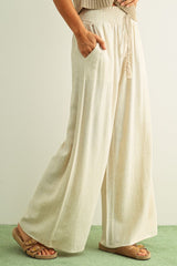Gigi Linen Pants - Oatmeal