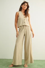 Newport Crinkled Fabric Pants