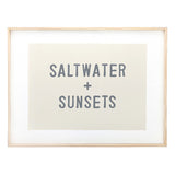 Salt Water + Sunsets Wall Art