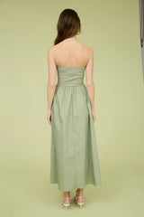 Strapless Twist Front Dress