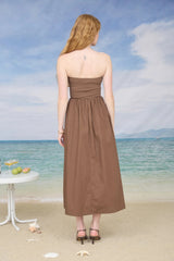 Strapless Twist Front Dress