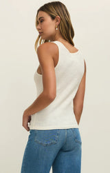 Classic Slub Scoop Tank - Cloud
