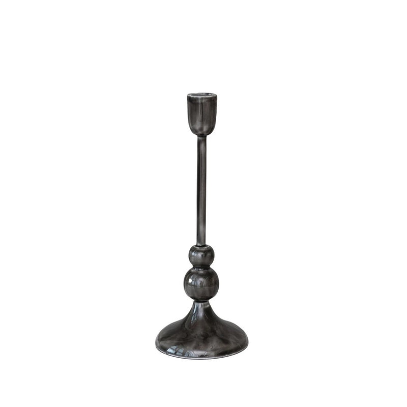 Gunmetal Taper Candle Holder