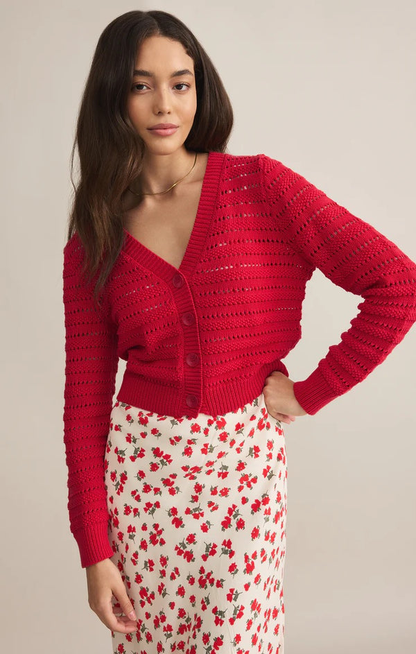 Romance Cardigan - Cherry