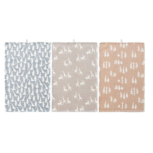 Cotton Waffle Weave Tea Towel - Three Styles