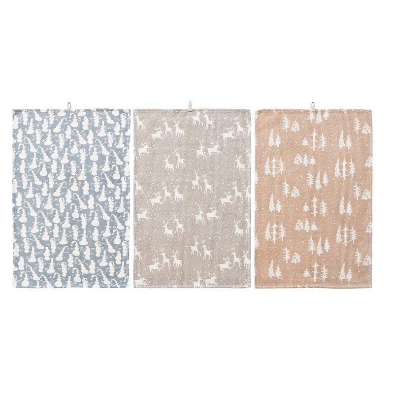 Cotton Waffle Weave Tea Towel - Three Styles