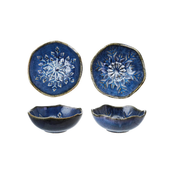 Blue Snowflake Mini Bowl