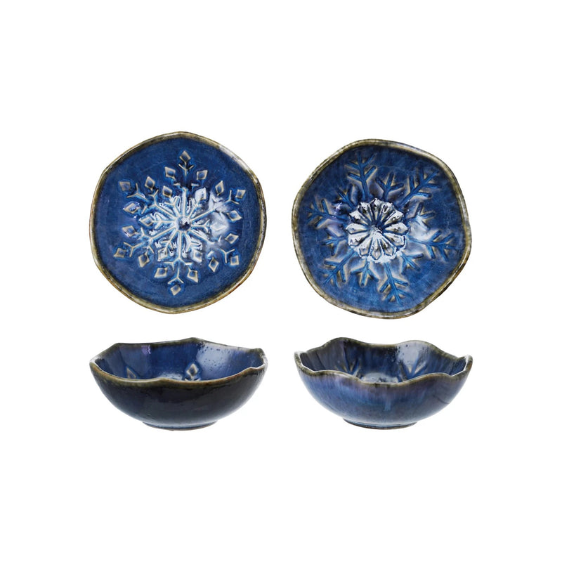 Blue Snowflake Mini Bowl