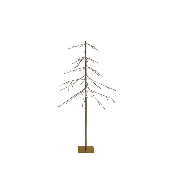 Pre-Lit Glitter + Bronze Tree - Two Sizes