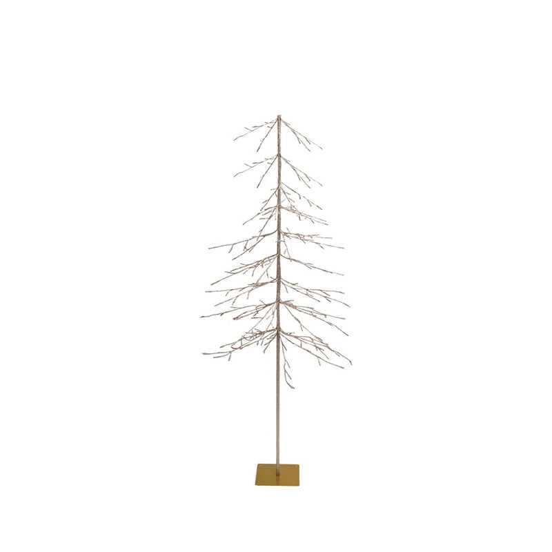 Pre-Lit Glitter + Bronze Tree - Two Sizes