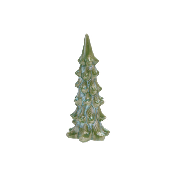 Blue/Green Glazed Stoneware Tree