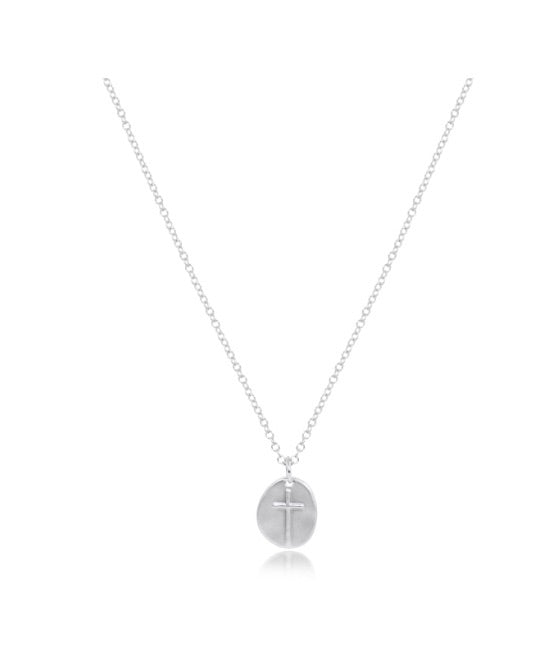 17" Choker Classic Sterling  2mm Bead - Inspire Small Silver Charm