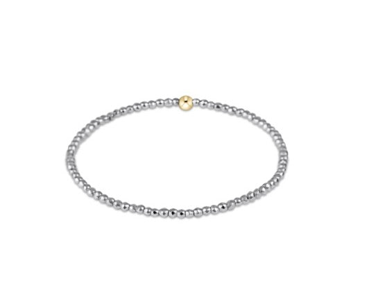 Hope Unwritten Silver Faceted Hematite 2mm Bead