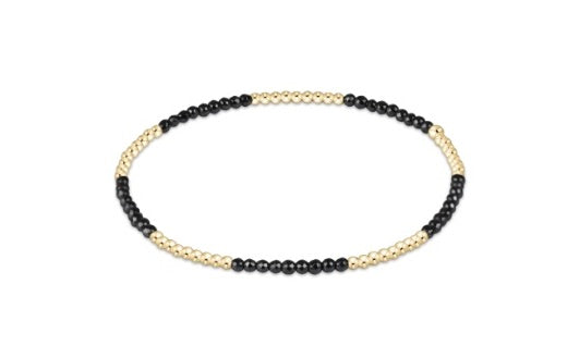 Blissful Pattern 2mm Bead Bracelet - Faceted