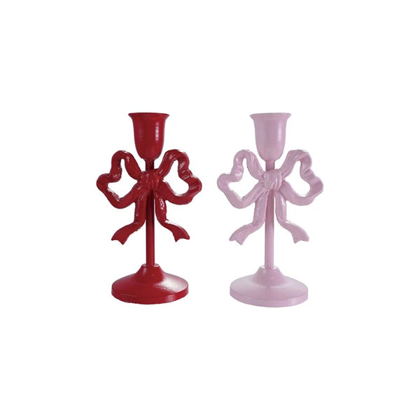 Bow Tapered Candle Holders - Four Styles