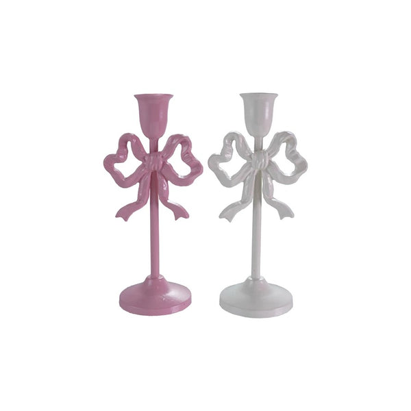 Bow Tapered Candle Holders - Four Styles