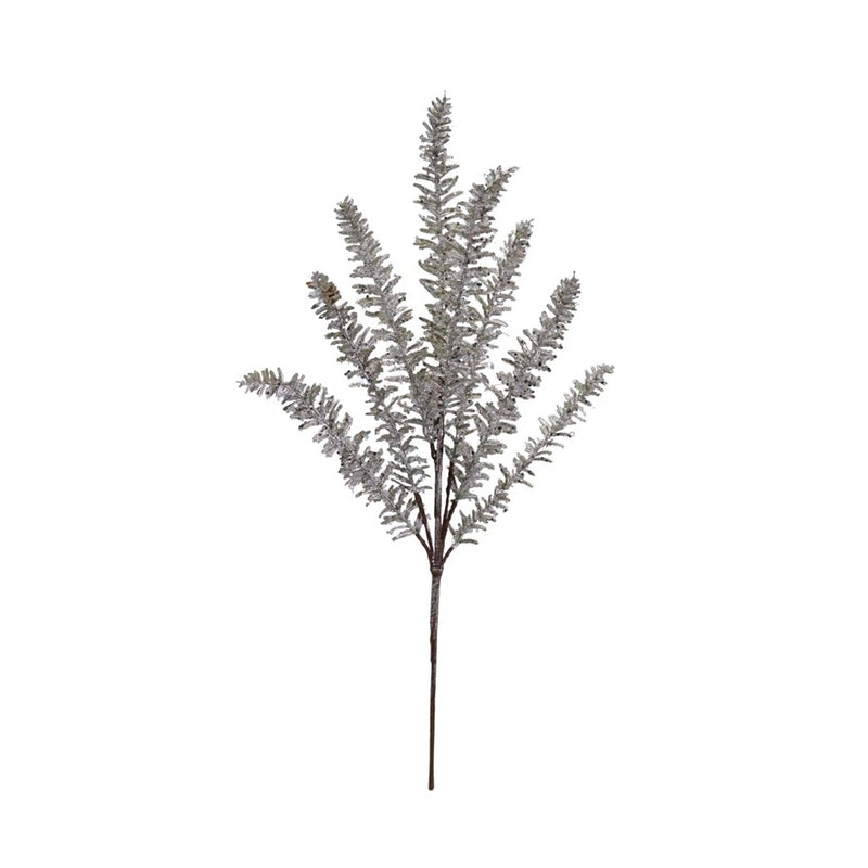 Faux Champagne Glitter Pine Spray - 26"