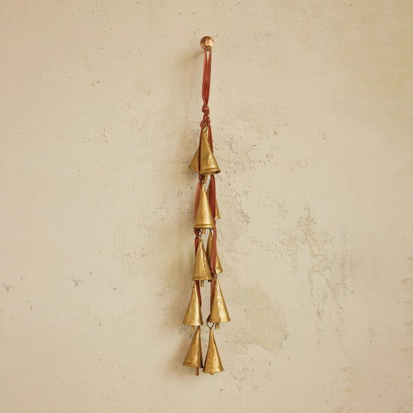 Velvet Ribbon + Gold Bell Door Hanger