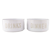 Dinner + Drinks Stackable Bowl Set for Pets
