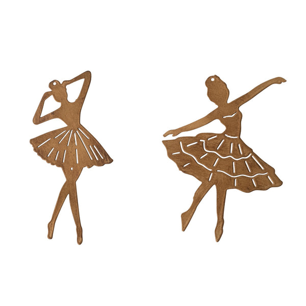 Metal Ballerina Ornaments