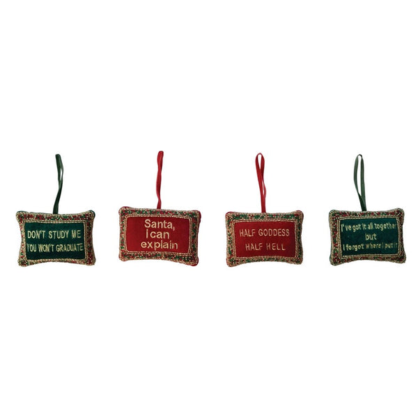 Velvet Pillow Ornament