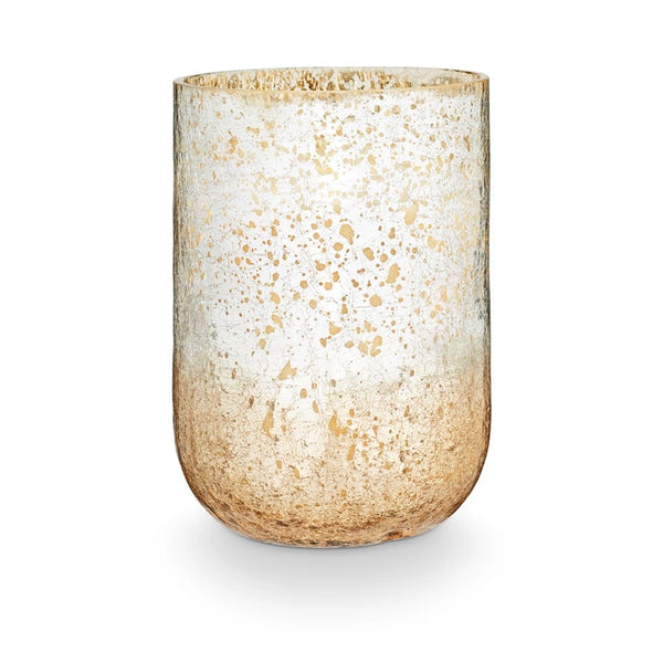 Winter White Radiant Glass Candle - Two Sizes