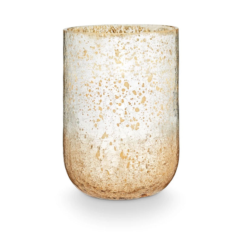Winter White Radiant Glass Candle - Two Sizes