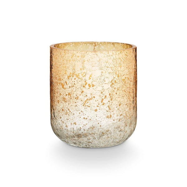 Winter White Radiant Glass Candle - Two Sizes