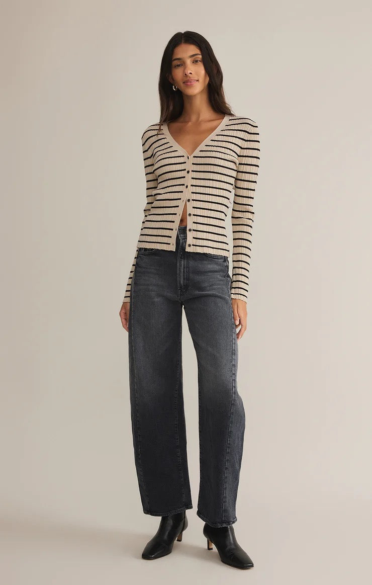 Jordana Stripe Sweater - Sandshell