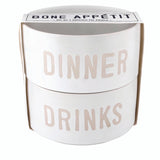Dinner + Drinks Stackable Bowl Set for Pets