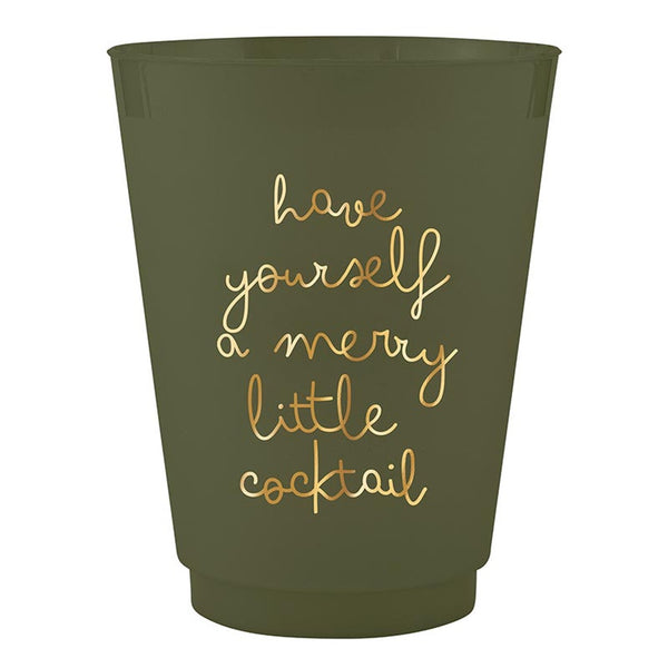 Have Yourself A Merry Cocktail  Frost Cups - Set of Eight