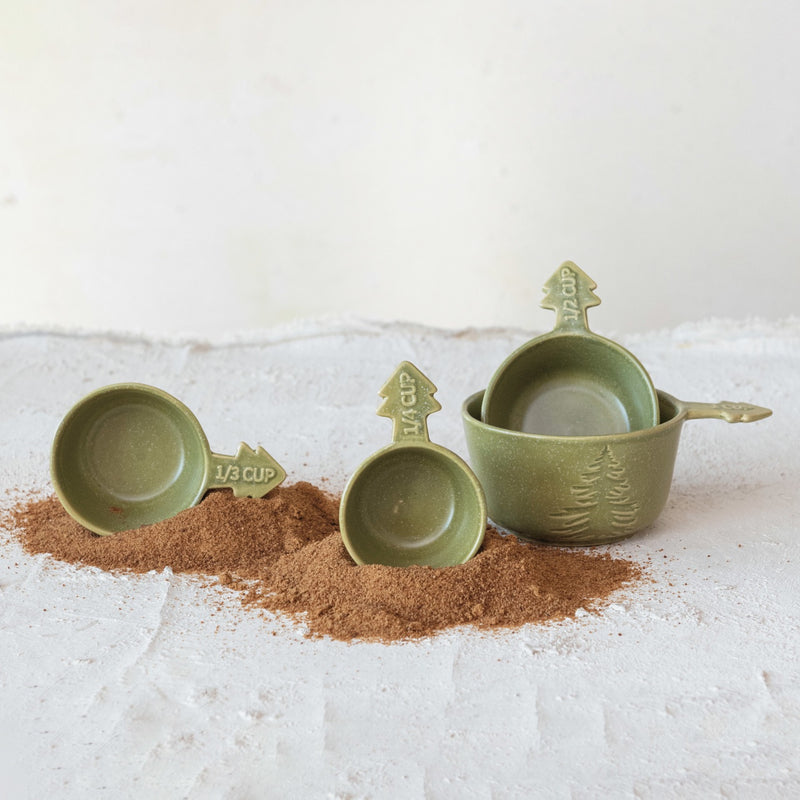 Matte Green Measuring Cups