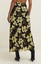 Eda Ren Floral Mesh Midi Skirt - Sunnyside
