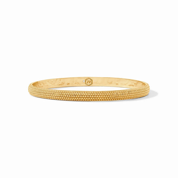 Gold Beaded Eternity Bangle