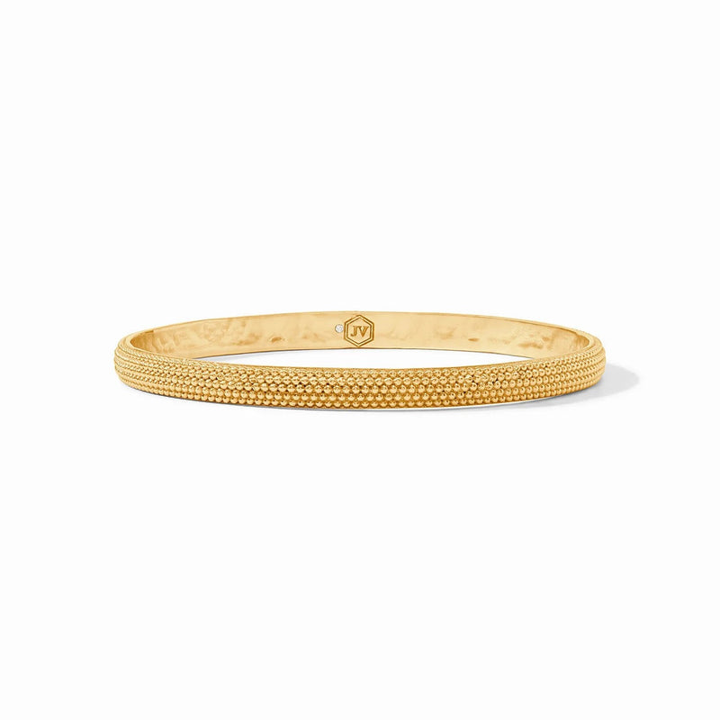 Gold Beaded Eternity Bangle