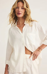 The Perfect Linen Top - White