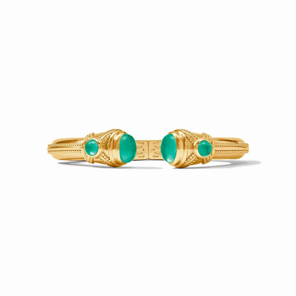 Cabochon Demi Cuff - Emerald