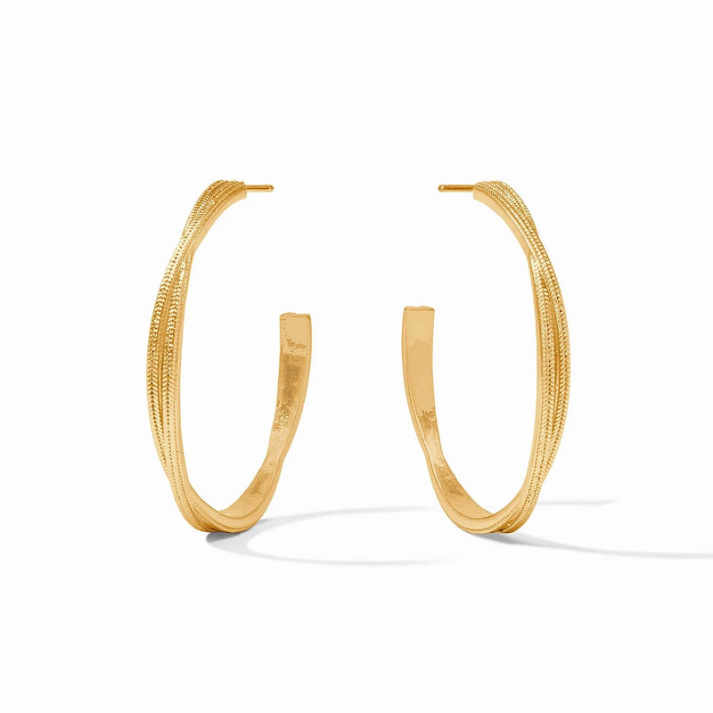 Cheval Gold Twist Hoop - Large