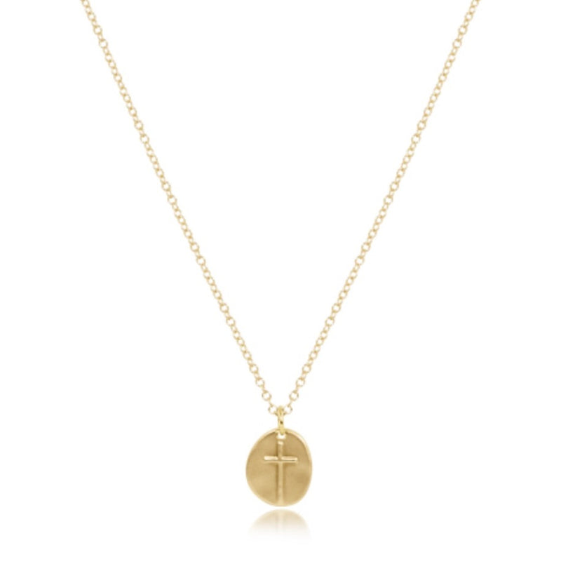 16" Inspire Gold Charm Necklace