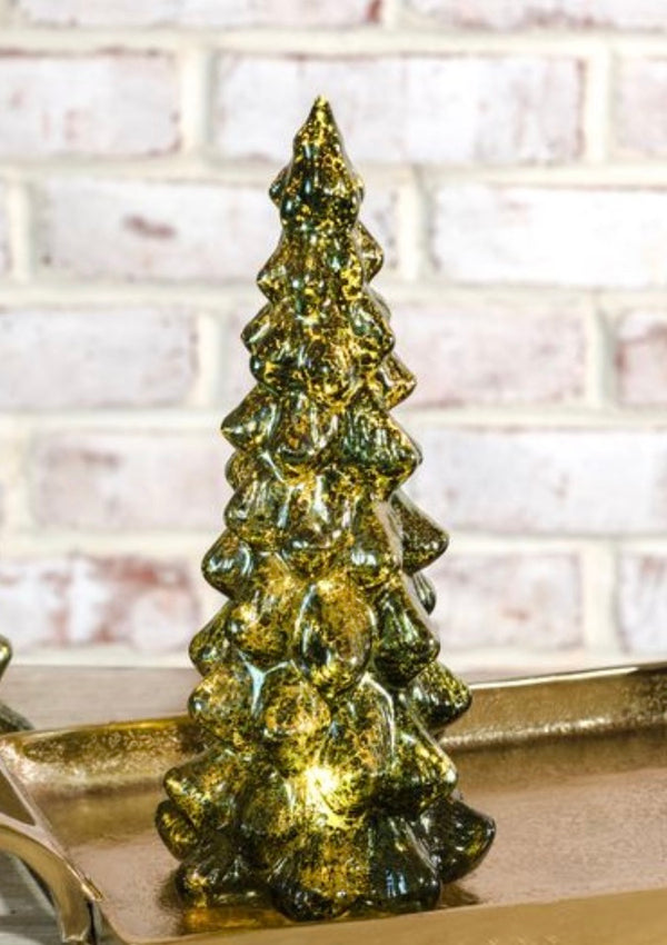 Evergreen Glass LED Trees