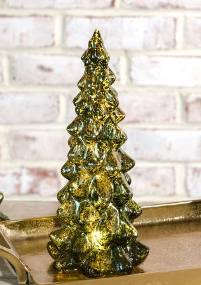 Evergreen Glass LED Trees