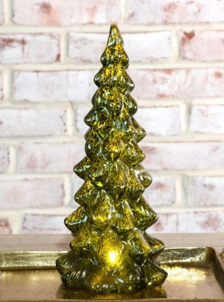 Evergreen Glass LED Trees