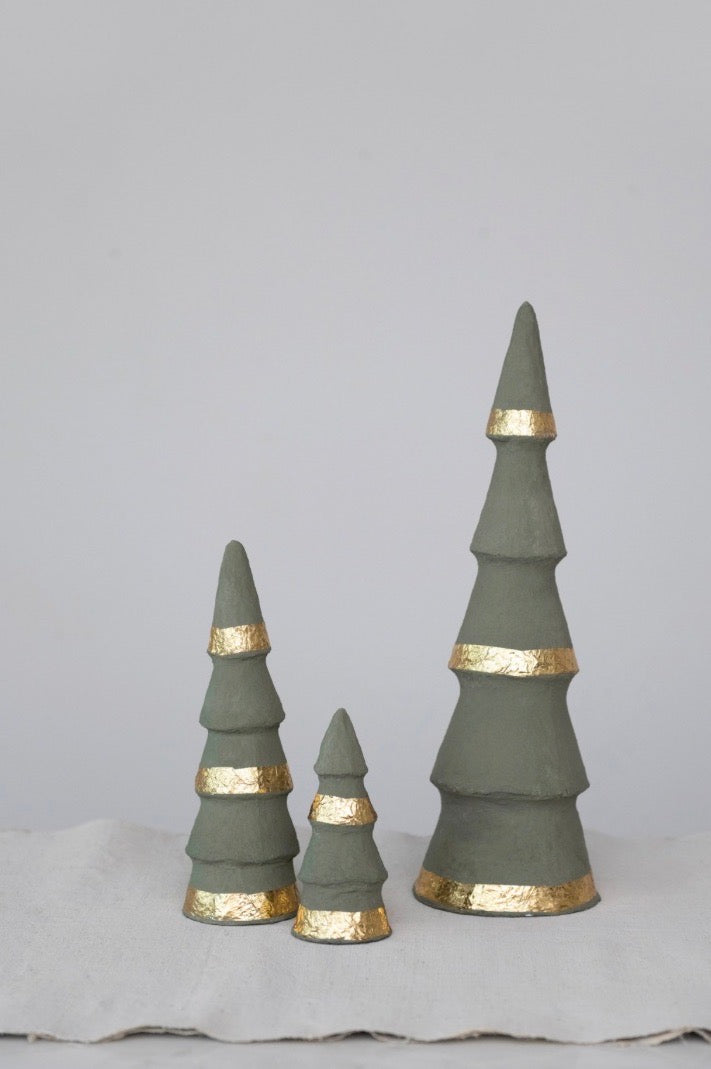 Paper Mache Christmas Trees