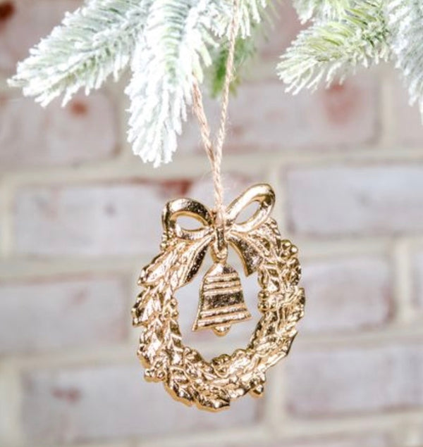 Gold Wreath Ornament
