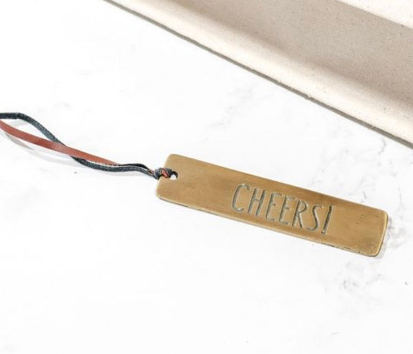 Cheers Metal Gift Tag