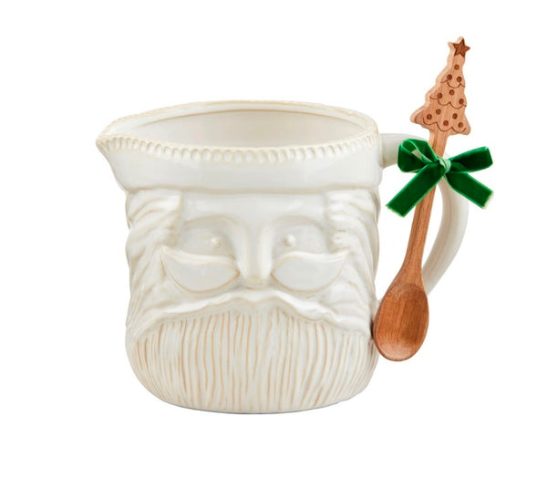 Santa Pitcher + Wooden Spoon